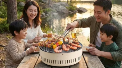 شواية فحم للتخييم: دليلك الشامل لاختيار الأفضل واحتراف الشواء في البر