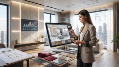 تقرير شامل عن هندسة الديكور والتصميم الداخلي: الأسس العلمية الحديثة، والتحسين الرقمي